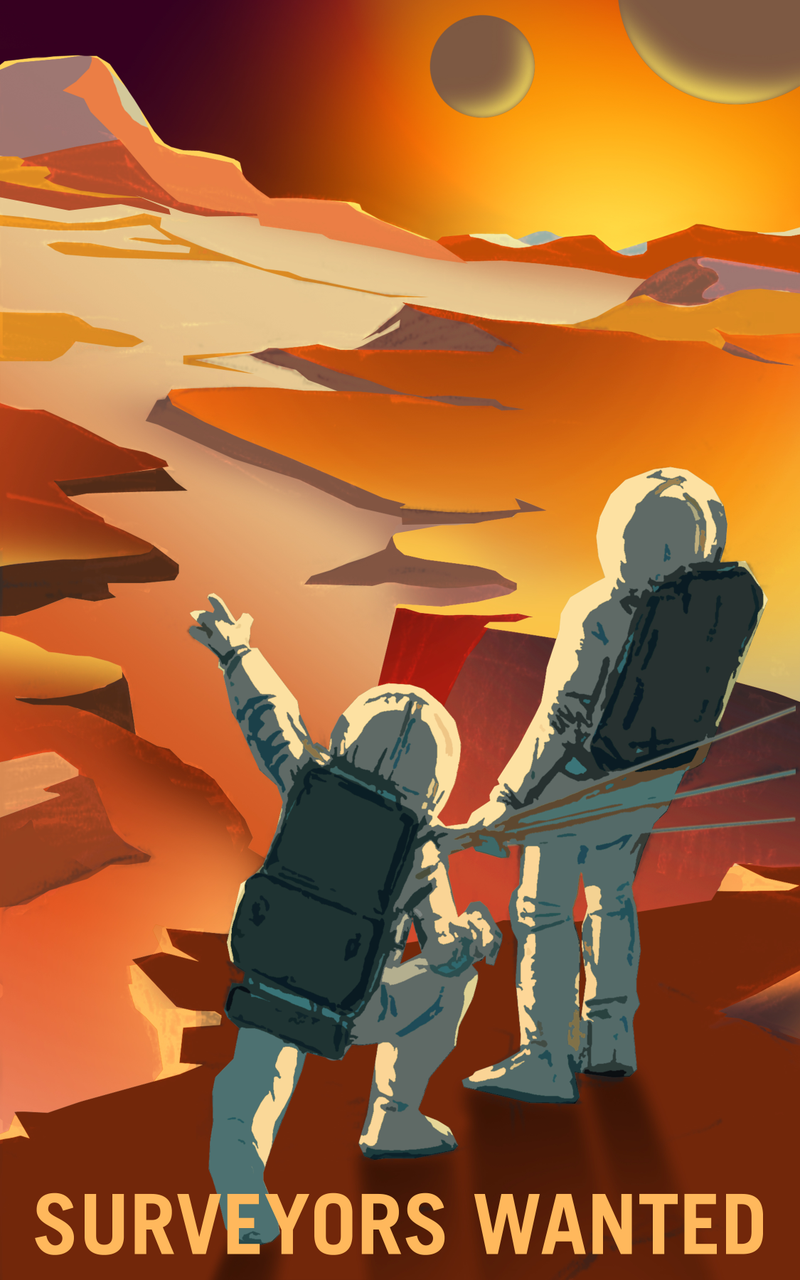 Illustration for article titled NASA's Mars Recruitment Posters Will Convince You to Go Die in Space